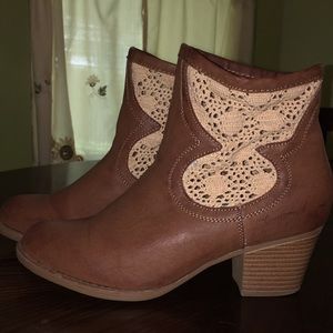 Tan ankle boots